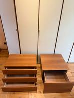 2 tables de nuit, Maison & Meubles, Enlèvement, Comme neuf, Bois, 55 à 70 cm