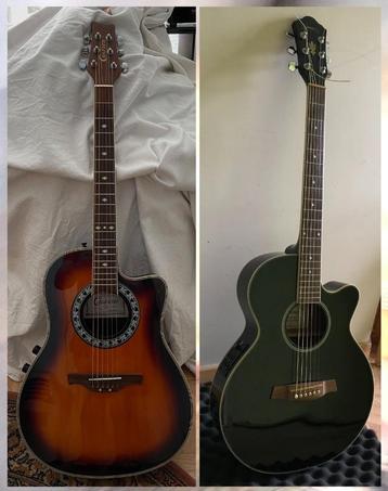 deux guitares Crafter & Ibanez