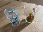 Verre Schtroumpfs ancien  / moutarde / Collection, Enlèvement ou Envoi, Comme neuf