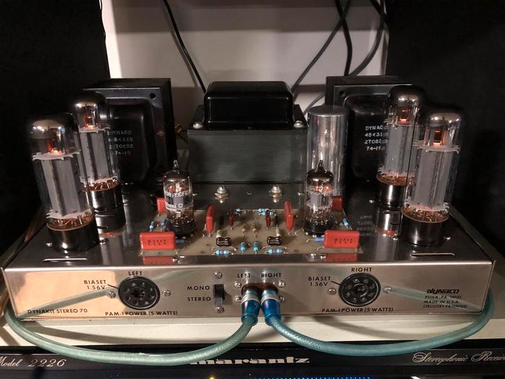 Dynaco ST70 in prachtig gereviseerde staat, Audio, Tv en Foto, Buizenversterker, Versterker, Ophalen of Verzenden