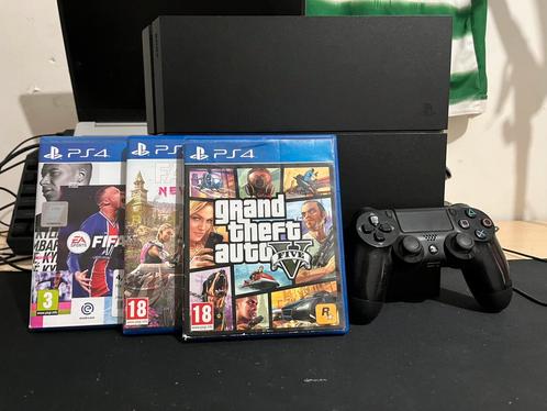 PlayStation 4, Games en Spelcomputers, Spelcomputers | Sony PlayStation 4, Zo goed als nieuw, Original, 500 GB, Met 1 controller