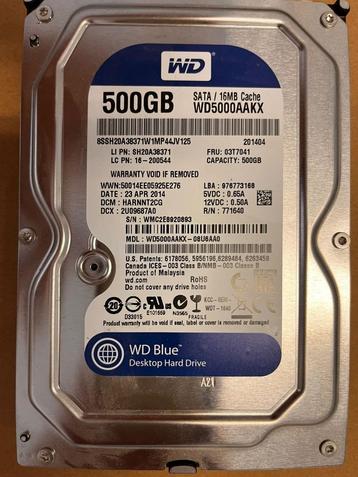 WD (Western Digital) 500GB HDD 3.5" PC