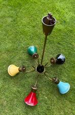 Fifties luster, design lamp, jaren 50 hanglamp, Italy?, Ophalen, Gebruikt, Fifties, Metaal