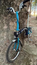 Brompton M6R blauw bagagerek achteraan met 6 versnellingen, Fietsen en Brommers, Ophalen, Brompton, 14 tot 16 inch, Versnellingen