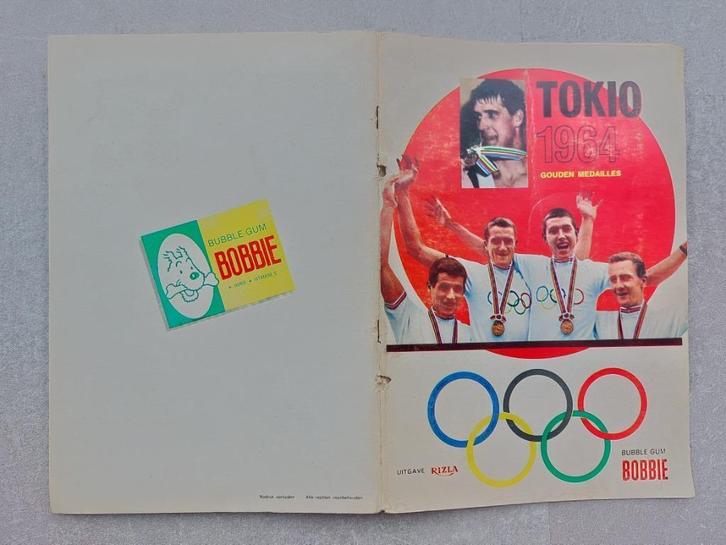 Tokio 1964 - gouden medailles - Rizla, Bubble gum Bobbie, Verzamelen, Sportartikelen en Voetbal, Gebruikt, Boek of Tijdschrift