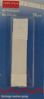 Rallonge attache soutien-gorge 19mm 1 crochet blanc 992120, Autres types, Enlèvement ou Envoi, Neuf