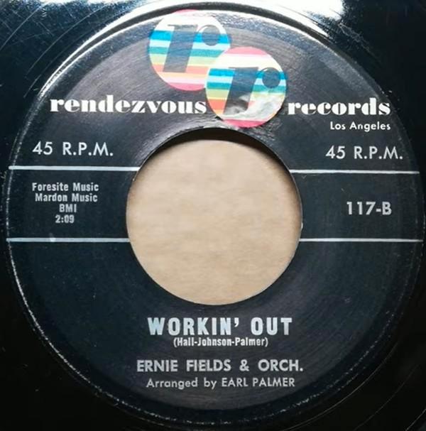 Ernie Fields Orchestra‎ — Workin' Out « Popcorn », CD & DVD, Vinyles Singles, Comme neuf, Single, Jazz et Blues, 7 pouces, Enlèvement ou Envoi