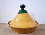 Geel / Groene handgemaakte Tajine, uitzonderlijk groot!, Ophalen, Zo goed als nieuw, Overige materialen, Overige typen