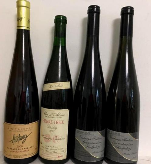 Lot de 4 Vendanges Tardives : Gewurztraminer 2000 – Riesli, Collections, Vins, Neuf, France, Pleine, Enlèvement ou Envoi