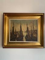 Prachtig oud haven schilderij, Ophalen