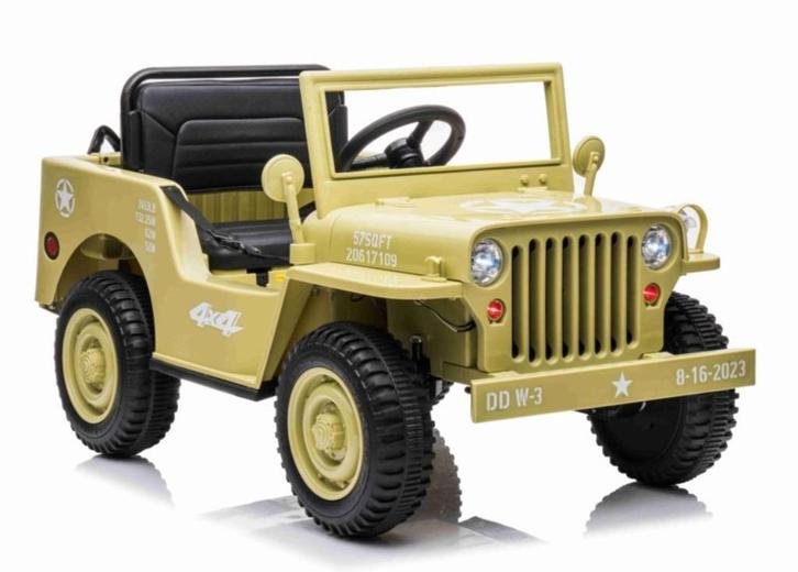 Willys jeep tot 3 kinderen accu speelgoedauto, Kinderen en Baby's, Speelgoed | Buiten | Accuvoertuigen, Nieuw, Ophalen