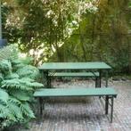tafel met 2 banken, inklapbaar, Huis en Inrichting, Ophalen, Zo goed als nieuw, Hedendaags, Minder dan 100 cm
