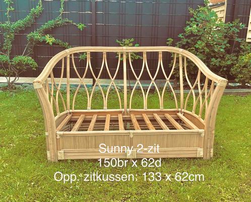 Rotan lounge sets te koop, Tuin en Terras, Tuinsets en Loungesets, Zo goed als nieuw, Hout, Ophalen
