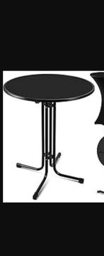 Statafel te huur (15stuks) 110 x 85 inc zwarte hoes., Ophalen, Zo goed als nieuw