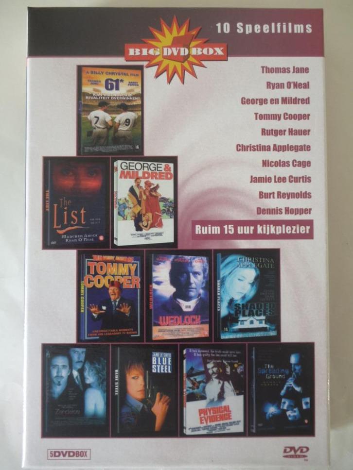 Verzamel DVD box - 10 speelfilms (15 uur kijkplezier), Cd's en Dvd's, Dvd's | Actie, Zo goed als nieuw, Actie, Boxset, Ophalen of Verzenden