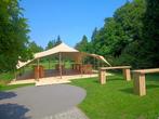 stretchtent 10m op 10m -  verkoop, Tuin en Terras, Partytenten, Ophalen, Gebruikt, Overige typen, 6 meter of meer