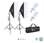Kit 2 soft box + trepied, Audio, Tv en Foto, Ophalen, Zo goed als nieuw