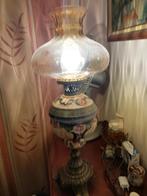 Lampe de table bronze et verre, Maison & Meubles, Comme neuf, Enlèvement, Baroque, 50 à 75 cm