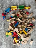 Houten blokken 200 stuks, Kinderen en Baby's, Speelgoed | Bouwstenen, Ophalen, Gebruikt