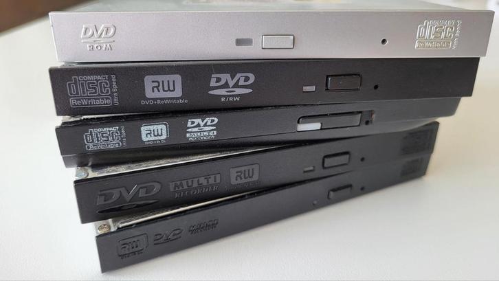 Verschillende DVD/CD-RW optische schijven voor laptops, Computers en Software, Optische drives, Gebruikt, Cd, Dvd, Ophalen of Verzenden