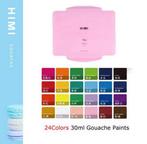Goache verf 24 kleuren x 30 ml HIMI, Ophalen of Verzenden, Nieuw