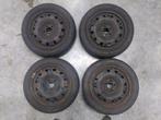 Stalen velgen met zomerbanden, Auto-onderdelen, Banden en Velgen, Ophalen, Gebruikt, 15 inch, Velg(en)