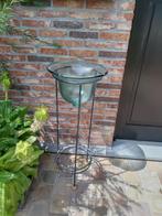 Prachtige staander met glazen schaal., Huis en Inrichting, Woonaccessoires | Vazen, Ophalen, Overige kleuren, 75 cm of meer, Glas