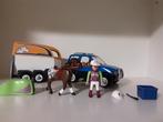 PLaymobil auto met paardentrailer - compleet, Ophalen of Verzenden, Zo goed als nieuw, Complete set
