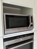 Combi microgolfoven Samsung - zo goed als nieuw!, Ophalen, Draaiplateau, Combi-microgolfoven, Oven