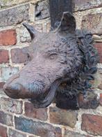 TETE DE LOUP EN FONTE A SUSPENDRE, Jardin & Terrasse, Décoration murale de jardin, Enlèvement ou Envoi, Neuf