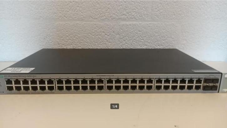 HPE office connect 1820, 48 x 1000mbps, 4 x sfp/xfp, managed, Informatique & Logiciels, Commutateurs réseau, Utilisé, Enlèvement ou Envoi