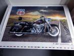 Vintage Fotoprint Poster van Harley Davidson., Verzamelen, Ophalen, Zo goed als nieuw
