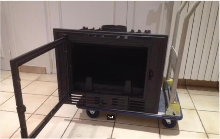 houtkachel / houtcasette / inbouwkachel 8kW, Huis en Inrichting, Kachels, Gebruikt, Inbouw, Houtkachel, Elektrisch, Ophalen