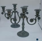 2 decoratieve kandelaars vintage, Ophalen of Verzenden