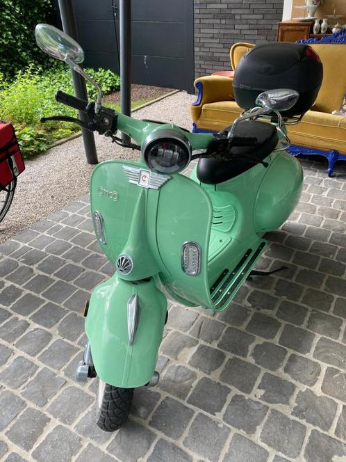 retro elektrische scooter Nova 3000 mintgroen, Fietsen en Brommers, Scooters | Overige merken, Zo goed als nieuw, Klasse B (45 km/u)
