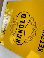RENOLD fiets kettingen emaille bord, Ophalen of Verzenden, Gebruikt, Reclamebord
