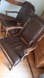 2 antieke lederen stoelen, Enlèvement