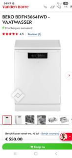 BEKO VAATWASSER  BDFN36641WD Nieuwprijs Vandenborre 550 €, Elektronische apparatuur, Ophalen, Zo goed als nieuw