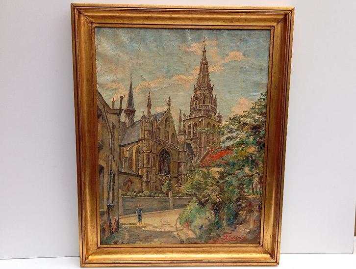 René SERVAES  schilderij, Antiek en Kunst, Kunst | Schilderijen | Klassiek, Ophalen of Verzenden