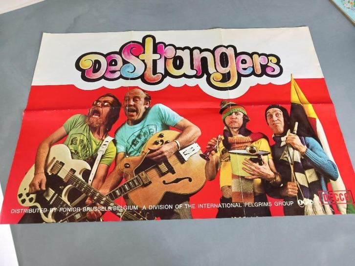 Poster van " de Strangers", zeer goed, Verzamelen, Posters, Gebruikt, Muziek, Rechthoekig Liggend, Ophalen of Verzenden