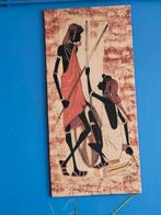 Deux magnifiques œuvres d'art africaines en batik, Enlèvement ou Envoi