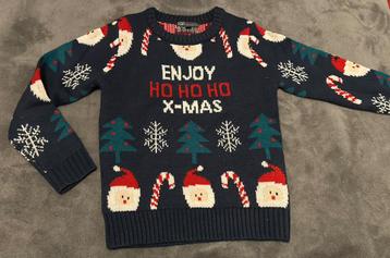 Pull de Noël 8 ans porté 1x, Comme neuf, Garçon, Pull ou Veste