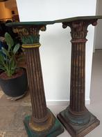 Massieve houten zuil of voetstuk, Huis en Inrichting, Woonaccessoires | Zuilen en Pilaren, Ophalen