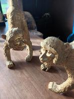 Beeld gouden grote apen ( 2 stuks ) , 68cm hoog , mooi, Ophalen of Verzenden, Nieuw, Dier