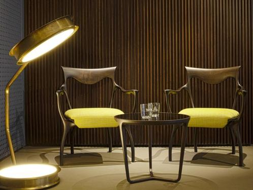 Ceccotti Collezioni Hypnos by Roberto Lazzeroni fauteuil, Huis en Inrichting, Fauteuils, Gebruikt, Hout, Stof, Ophalen