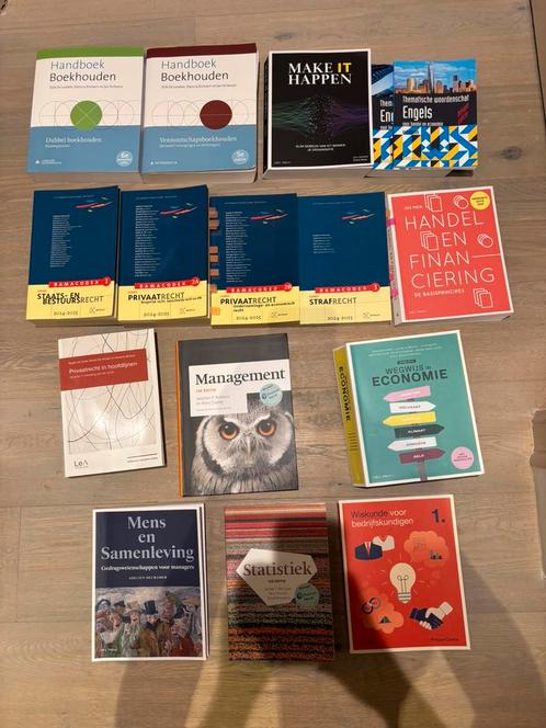 Alle boeken 1ste jaar handelswetenschappen, Boeken, Studieboeken en Cursussen, Gelezen, Hoger Onderwijs, Ophalen of Verzenden