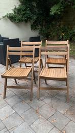 Vintage tuinstoelen klapbaar, Tuin en Terras, Ophalen, Zo goed als nieuw