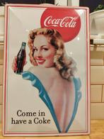 plaque publicitaire coca-cola, Ophalen, Nieuw, Reclamebord