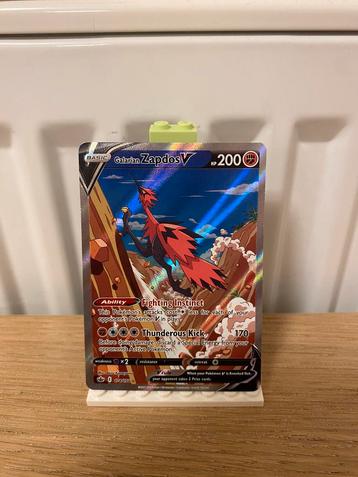 Galarian Zapdos V Full Art 174/198 - Pokemon kaart beschikbaar voor biedingen