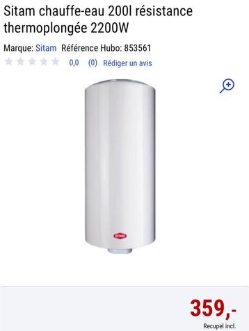 Sitam boiler 200l thermo duikweerstand 2200W nieuw beschikbaar voor biedingen